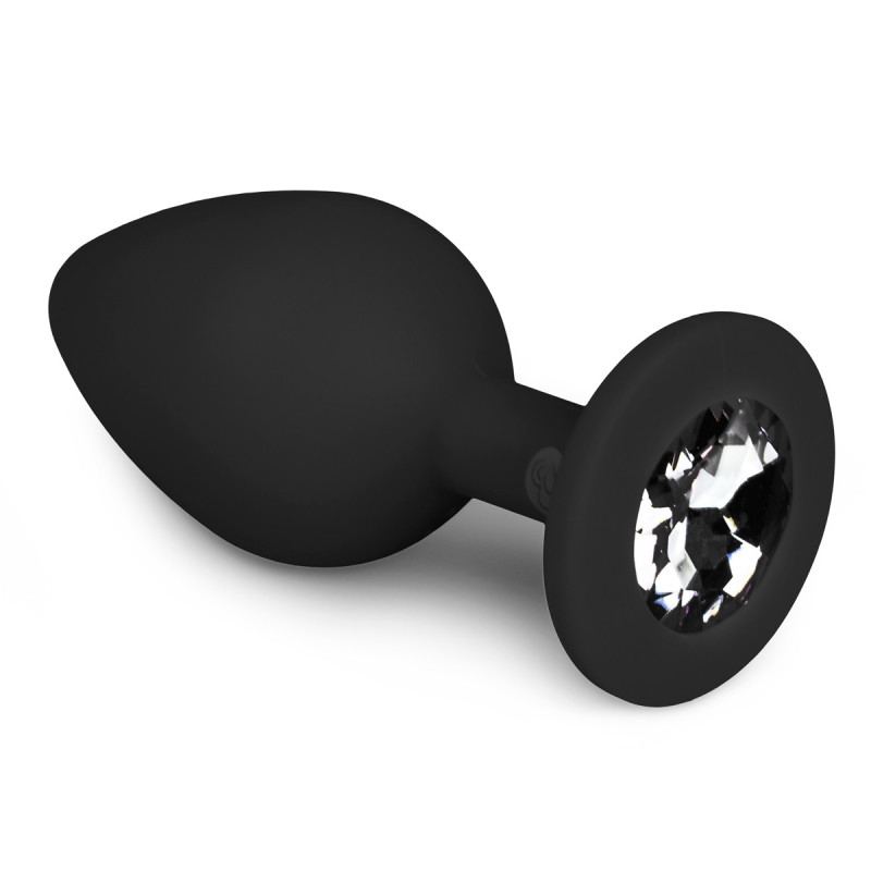 EasyToys Anal Collection Plug bijou Diamond noir 7 x 3.3cm